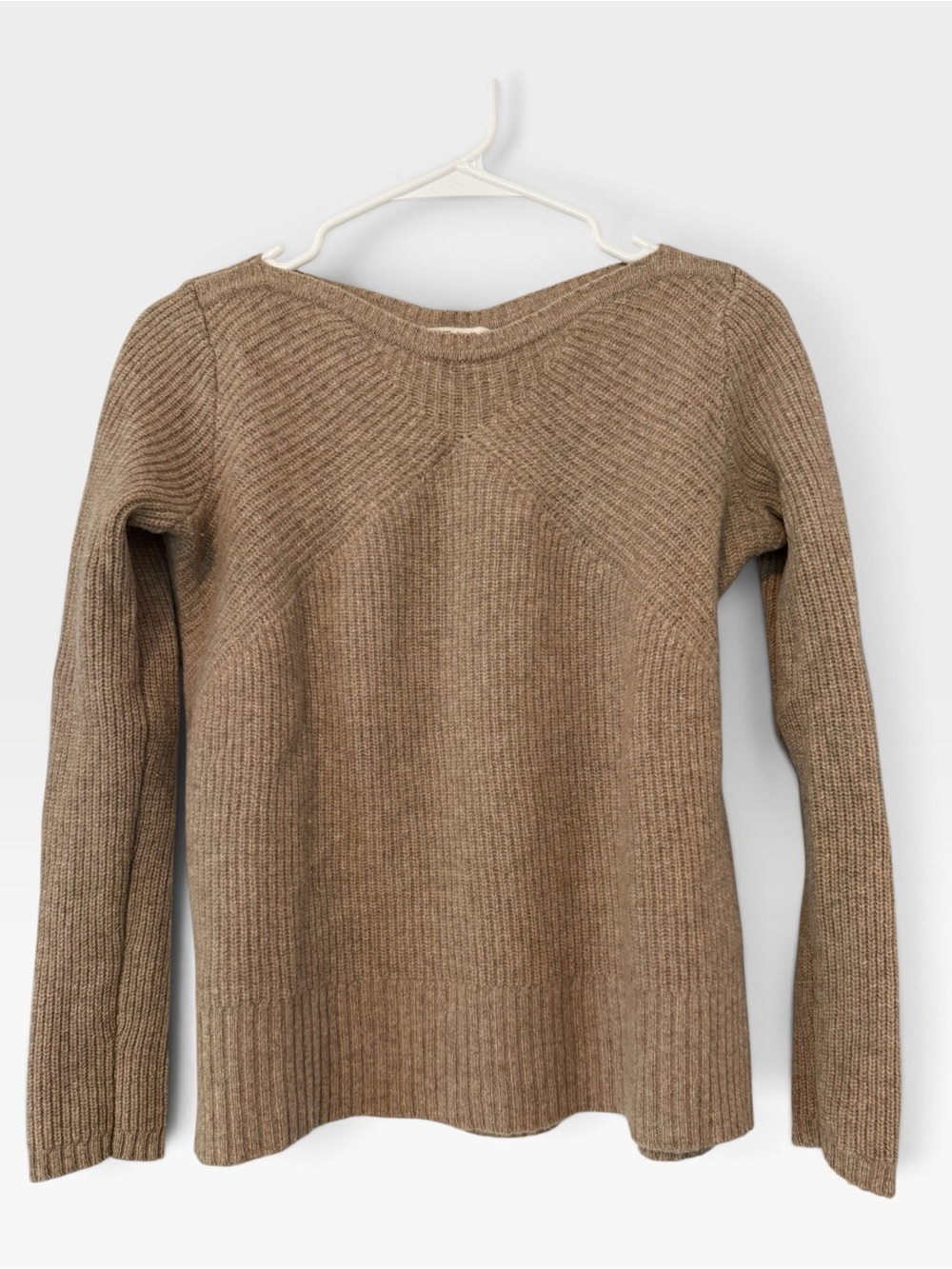 Madewell Ribbed Crewneck Sweater in Taupe
